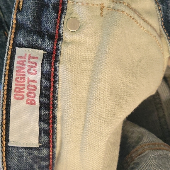 Men's Arizona Blue Bootcut Jeans - Picture 5 of 17